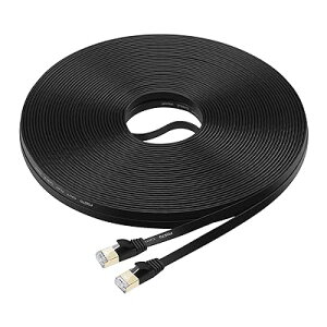 FOSTO Cat7 LANP[u 15M C[TlbgP[u JeS[7 EgtbgP[u  STP ܐ܂h~ RJ45 for PS4 Xbox[^[ 10Gbps/600MHz bLRlN^- 15m