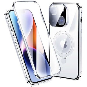 iPhone p 15 Pro Max P[X MagSafeΉ CX[dΉ SʃJo[ Ot X^h@\ ̌^Yی bN ʃP[X}Olbg KX ACtH15ProMax Jo[ NA