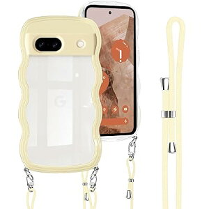 Google Pixel 8a 用 ケース クリア ショルダー グーグル ピクセル8a 用 カバー 透明 首掛け 肩がけ 斜めかけ 紐付き ストラップ付き 韓国 かわいい TPU 薄型 軽量 耐衝撃 バンパー pixel 8a スマホケー