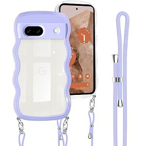 Google Pixel 8a 用 ケース クリア ショルダー グーグル ピクセル8a 用 カバー 透明 首掛け 肩がけ 斜めかけ 紐付き ストラップ付き 韓国 かわいい TPU 薄型 軽量 耐衝撃 バンパー pixel 8a 用 スマホケ