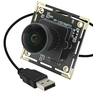 16MP USB カメラ モジュール Rabbitroom 10fps/30fps 170°広角 魚眼レンズ Web カメラ ウェブカメラ パソコンカメラ PCカメラ ストリーミング ウェブカム USBプラグ&プレイ Linux Windows An