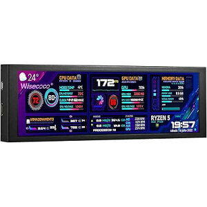 wisecoco 7.9 " PC CPUf[^o[j^[ LCD fBXvC HD IPS 1280x400 ~jXN[c] Z T[plfBXvC AIDA64pTuj^[