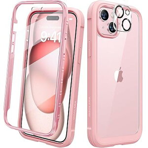 Diaclara iPhone15 p P[X 6.1C` op[P[X ʕیtCt wʃNA PC+TPU Sʕی  P[X CX[dΉ sN
