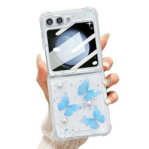 UEEBAI P[X Ή Samsung Galaxy Z Flip 6/Z Flip 5 5G p P[X  NA TPUJo[   X}zP[X y ^ Ob^[  LL P[X  lC P[X ܂肽