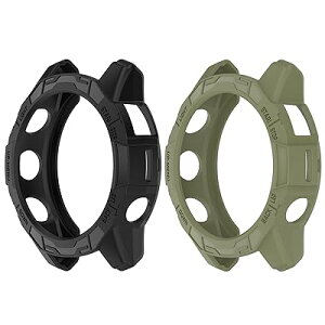 SHEAWA GarminK[~ Fenix 7X PropP[X Jo[ 2Zbg یP[X Epix Pro 51mm TPUS یJo[ ϏՌ ANZT[ (ubN+A[~[O[)