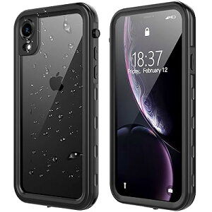 iPhone XR �p �P�[�X iPhone XR �p �h���P�[�X �ϏՌ� �Ռ��z�� �h�o �h�� �ČRMIL�K�i 360°�ی� �N���A ���� �t���O���ȒP �ی�^�b�`�p�l���X�N���[���t�� �X�g���b�v�t�� ���C�����X�[�d�Ή� ��