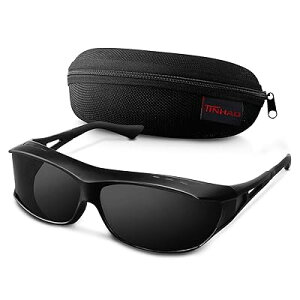 TINHAO I[o[TOX YȂ ΌTOX Kl̏ォ炩 UV400 TCNO hCu ނ jO 싅 ubN (ubN)