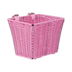 AVASTA ミニサイズ自転車前かご 折りたたみミニペロキッズバイク対応 ハンドルバーベルト付け 防水形崩れにくい ピンク