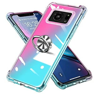 Aquos R6 �P�[�X �����O SH-51B SH-M22 �J�o�[ �N���A �O���f�[�V�����F TPU �\�t�g �A�N�I�X R6 �P�[�X �ϏՌ� ���ϖh�~ �X���� �X�^���h�@�\ �X�}�z�P�[�X �ԍڃz���_�[�Ή� Sharp �g�уJ�o�[ �s���N/