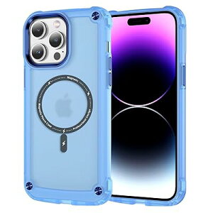Kuoyida iPhone 14 Pro Max�P�[�X�ϏՌ� �}�O�l�b�g���� ��phone14pro max �J�o�[magsafe�Ή� SGS�F�� �l�p�C�X ������PC��TPU ���ς��ɂ��� ��ʁE�J�����ی�ی� Qi�K�i ���C�����X�[�d �X�g���b