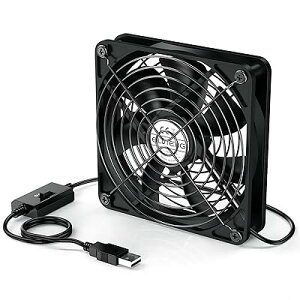 ELUTENG USBt@ 12cm pt@  1500RPM USB@ 5V É ʎ 3iK ^ 7H   PC Q[@ [^[ȂǑΉ USB fan 12cm