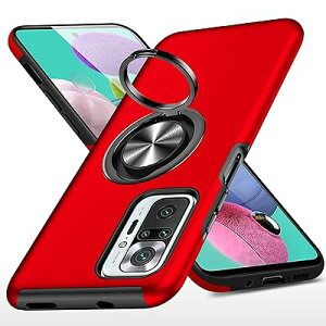 Redmi Note 10 Pro �P�[�X �����O�t�� PC TPU �ϏՌ� �Ռ��z�� �����h�~�J�o�[ �S�ʕی� 360�x��]�J�o�[ Redmi Note 10 Pro �P�[�X �ČRMIL�K�i �ԍڃz���_�[�Ή� �X�^���h�@�\ �h�o ���^ �y�� ����