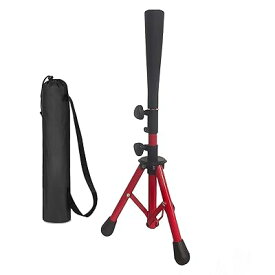 LKCCTK バッティングティー スタンド 野球 練習スタンド 置きティー スタンド ティー バッティングトレーニング 高さ 調整 野球打撃練習 折り畳み 持ち運び便利 硬式 軟式球 ソフトボール 兼用 スタンド収納袋付き