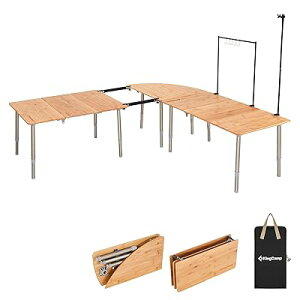 KingCamp Lv e[u AEghA ܂ 30-40 cmiK 6_Zbg ou[e[uZbg g\ sNjbN BBQ [e[u RpNg sNjbN t@~[L