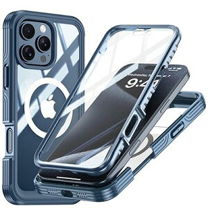 iPhone 16 Pro Max P[X MagSafeΉ SʃJo[ ʃP[X ʃJo[ KXtBt 360xSʕی ACtH16 Pro }bNX Jo[ ϏՌ AEghA,Zu[