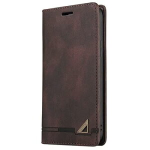 UnivoColors iPhone 12/12 Pro 手帳型ケース 高級合皮 スタンド機能 カード収納 マグネット式 TPUソフトカバー RFIDブロッキング カメラ保護 衝撃吸収 全面保護 衝撃吸収 おしゃれ カバー(ブラウン)