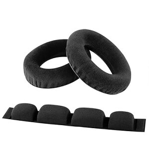 Geekria �C���[�p�b�h + �w�b�h�o���h �[���n�C�U�[ Sennheiser �[���n�C�U�[ HD580 HD600 �� �Ή� ���� �p �w�b�h�z���p�b�h �C���[�p�b�h �C���[�N�b�V���� �Z�b�g (earpad+headband)