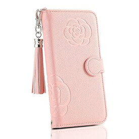 Google Pixel 9a 携帯ケース 無地 フラワー柄 大人可愛い グーグル ピクセル 9a 携帯カバー 手帳型 お洒落なフリンジ付き かわいいカメリア柄 ミラー付き ストラップ穴あり Befortwo グーグルピクセル9a スマホケース 手帳