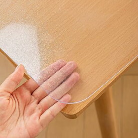 Yili Maizi テーブルマット エンボス加工 テーブルクロ ス 80*120cm PVC デスクマット マット テーブルカバー ビニールマット ビニール クリア 長方形 汚れ防止 エンボス加工 厚さ2mm 防塵・防水・耐久・耐熱 矩形サイズ選択