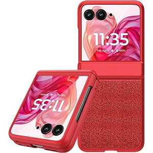 Miimall �Ή�Moto Razr 50 Ultra Case �ϏՌ� �����K���X �q���W�ی� ���ɂ₳�������G �y�� ���^ Razr+ 2024 �g�уJ�o�[ �C�菝�h�~ �����h�~ �o���p�[ ���g���[�� Razr 50 ultra �ی�P�[�X �S