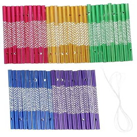 TENDYCOCO 風鈴 チューブ セット 手作り DIY キット 金属製 ウィンドチャイム 交換用 ミニウム チューブ 庭 ガーデン用