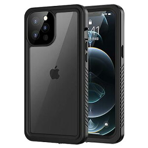 Lanhiem iPhone 12 Pro防水ケース iPhone 12 Proケース(6.1インチ)完全防水 IP68米軍規格 Face ID認証対応 タッチ可 耐衝撃 滑り止め 防塵 防雪 水中撮影 ワイヤレス充電サポート超軽量 薄型 透明 付け