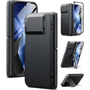 TONGATE for Pixel 9 Pro Fold P[X MagsafeΉA[qWی쁕KXXN[veN^[JJo[t] Google Pixel 9 Pro FoldpϏՌLbNX^hX}zP[XAubN