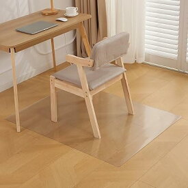 チェアマット 透明 エンボス加工 140×160cm 厚さ1.5mm PVC 床保護マット チェアマット カーペットプロテクターマット 大型デスク足元マット テーブルマット 床傷防止 食卓/フロア/畳/机下/椅子/床暖房対応