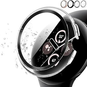 AIYYXX Pixel Watch �P�[�X/�J�o�[ Google Pixel Watch 2/1 �ی�P�[�X �ی� �K���X�t�B���� ��̌^ PC+TPE�ގ� ��d�\�� �ȈՒ��E �V���v�� �y�� ���菝 �h�~ �w��h�~ �����ߗ� �s�N�Z���E�H�b�`2