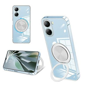 ZTE Libero 5G IV A302ZT �P�[�X �N���A �V���R�� MagSafe�Ή� �����O�t�� 360°��]�X�^���h �c�����Ή� �A�W���X�^�u���X�^���h �}�b�g�d�グ �ϏՌ� �X�}�z �P�[�X zte ���x�� 5g iv/nubia Ivy