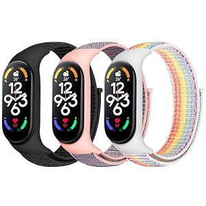 [Bcuckood] �i�C�������v�o���h Xiaomi Mi Band 7/6/5/4/3/Amazfit Band 5 �ƌ݊�������A���߉\�� �X�|�[�c�i�C�������[�v�����p���X�g�o���h Xiaomi Mi Band 7 6 5 NFC �����Y ��