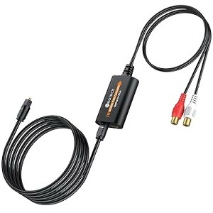 Neoteck 192KHz ���f�W�^�� to RCA �����ϊ��� �f�W�^�� to �A�i���O �����ϊ��� �����A���v�`�b�v���� Toslink to RCA �I�[�f�B�I�A�_�v�^�[ ���P�[�u���t��