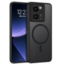 DUEDUE Xiaomi 13T/13T Pro ケース マグネット搭載 MagSafe対応 スマホケース ブラック レンズ保護 指紋防止 一体型 …