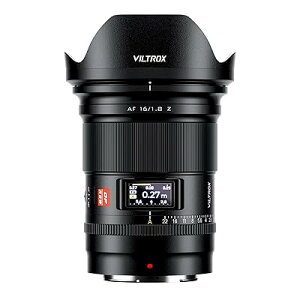 VILTROX AF 16mm F1.8 Z�}�E���g�p Nikon �t���T�C�Y ���L�p ���������Y �t����ʕt�� �j�R�� Z5 Z6 Z7 Z7ii Z8 Z8ii Z9 Zf Z30 Z50 Zfc �ȂǂɑΉ�