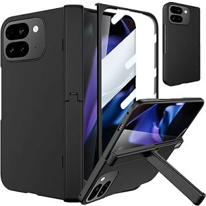 GYOKUYU �P�[�Xfor Google Pixel 10 Pro fold[�q���W�t��|�t�C�����t��|�X�^���h�@�\]�O�[�O�� �s�N�Z��10 �v�� �t�H�[���h �g�уP�[�X �}�b�g�d�グ ������� �V���v�� �ϋv�� �ϏՌ� (�u���b�N)