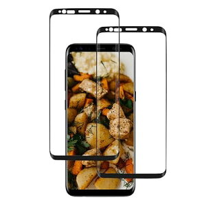 2�� For Galaxy S8 Plus �t�B���� �K���X�t�B���� For SC-03J SCV35 �p�K���X�t�B���� �S�ʕی�t�B���� [3D Touch] �T�[�t�F�X�ی�t�B���� �w�䃍�b�N�����@�\ �d�x9H ��U�h�~ ������ �h�w�� For