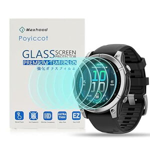 Poyiccot 6�� �ی�t�B���� �Ή��K�[�~��(GARMIN) Fenix 8 Solar 47mm/ Fenix 8 E 47mm�t�B�����A �Ή� GARMIN Fenix 8 Solar 47mm/ Fenix 8 E 47mm�����K���X ��