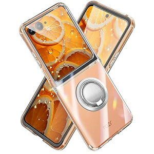 Motorola Razr 50 Ultra �P�[�X �N���A �����O�t�� TPU moto razr 50 ultra �\�t�g �J�o�[ ��p ���ϖh�~ �ϏՌ� ���^ �P�[�X �ԍڃz���_�[�Ή� ����~�� �����h�~