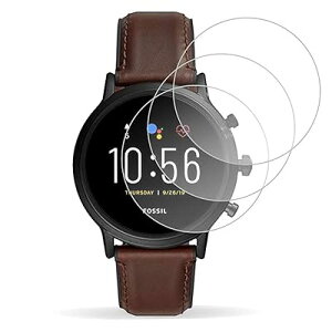 �y3���Z�b�g�zFossil Gen 5 Carlyle HR Smartwatch �K���X�t�B���� �����K���X �C�菝�h�~ �w��E����h�~ 9H�d�x 2.5D���E���h�G�b�W���H �ی�t�B���� Gen 5 Carlyle HR �X�}�[�g�E�H�b�` ��ʃV