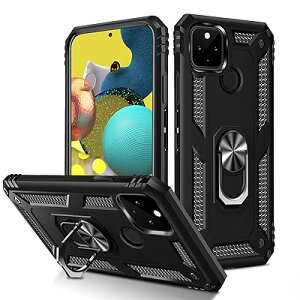 GTUJWN Google Pixel 4A 5G �P�[�X �����O�t�� �ϏՌ� TPU �ԍڑΉ��z���_�[�Ή� �X�}�z�P�[�X PC �X�^���h�@�\ ���^ �y�� �O�[�O�� �s�N�Z��4a 5g �J�o�[ �J�����ی� �Ռ��z�� �w��h�~ ���ϖh�~ ���