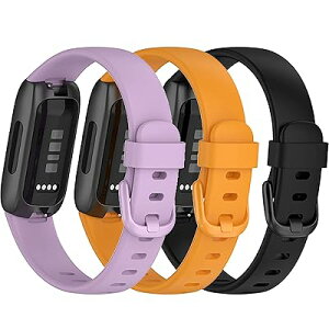 3�_�Z�b�g �Ή�Fitbit Inspire 3 �V���R���o���h Fitbit Inspire 3 ������TPU�o���h �V���R�� ���K�ȃf�U�C�� �V���v�� �ȒP��t Fitbit Inspire 3 �X�}�[�g �E�H�b�` �Ή��o���h(���C�g�p�[�v���{�u