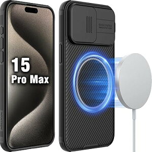 �yMagSafe�Ή��zNillkin iphone15promax�P�[�X �����Y�ی� �}�O�l�b�g���� �J���������Y�ی� �X���C�h�� 15 pro max �J�o�[