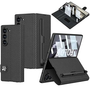 Miimall �Ή�Galaxy Z Fold 6 �g�уP�[�X �t�B�����t�� ���U�[ �J�[�h S�y�����[ �ϏՌ� �y�� ���C�z�� �S�g�ی� �X�^���h�@�\ Samsung Z Fold 6 �X�}�z�P�[�X �M�����N�V�[ Z Fold 6 �J�o�[ �o���p�[