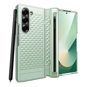 Miimall �Ή� Galaxy Z Fold 6 �P�[�X S�y�����[ ���C�q���W�ی� �����K���X�t�� �����̃e�N�X�`�� �M�����N�V�[Z �t�H�[���h6 �ی�P�[�X �o���p�[ �y�� �ϏՌ� �S�g�ی� �����h�~ �����Y�ی� ���C