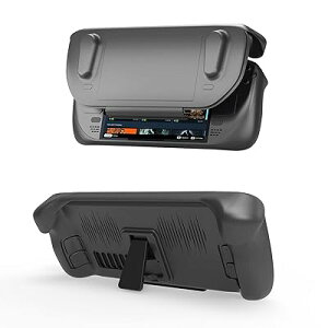 Uniraku Steam Deck�S�ʕی�P�[�X Steam Deck �p�\�t�g�V���R���ی�P�[�X �_��TPU �f�ނ�PC��ʕی�P�[�X �Ռ��z�� �S�ʕی� �C�菝�h�~ �����h�~ ���[�Ǝ����^�тɕ֗�