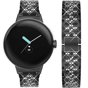 Miimall�Ή�Google Pixel Watch/Pixel Watch2/Pixel Watch 3 41mm��p ���^���o���h ���� �L���L�� Google �O�[�O��Pixel Watch 2 2023 Pixel Watch 1 2022