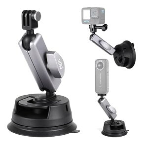 HSU �z�Ճ}�E���g �ԍڃ}�E���g GoPro�J�����p�ԍڃz���_�[ ���͋z�� 360��] �ԍڋz�� 360 x5/x4/x3/GoPro Hero 13/12/11/10/9/ 8/7..dji osmo action 5 pro/4/3/2/AKA