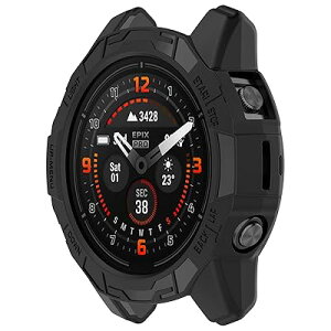 �mRuenTech�n�Ή�Garmin Epix Pro Gen 2 51mm/Fenix 7X/7XPro �J�o�[ �t���J�o�[�\�t�gTPU�f�� Garmin Epix PRO Gen 2 51mm�P�[�X �ϏՌ��� ���t���ȒP �����^ 1�� (�u���b