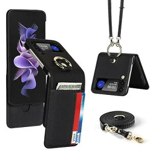 Pelanty For Galaxy Z Flip4 �P�[�X �X�g���b�v�t�� docomo SC-54C au SCG17 �w�ʃJ�o�[ ���|���񂩂��΂߂��� �V�����_�[ ��|�� �����O�t�� PU���U�[ ZFlip4 5g sc54c �g�уJ�o�[ ���z