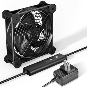 Novonest ��p�t�@�� �É� �~�j�t�@�� ��@���^ ���C�� ��p�N�[���[ 5�i�K���ʒ��� 120mm DC12V 1�{�uU2DC1�v